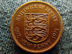 Jersey II. Erzsébet 1 új penny 1971 (id59040)