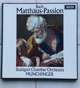 Bach Matthaus-Passion 4 lemezes (LP) bakelit lemez Vinyl / LP
