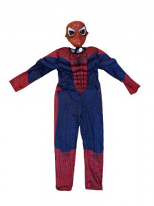 Izmosított Pókember jelmez maszkkal, 5-6 év - Spiderman - ÚJ