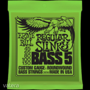 Ernie Ball - Nickel Wound Regular Slinky Bass 5 String 45-130 Elektromos Basszusgitárhúr készlet ...