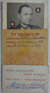 Budapest Székesfővárosi Közlekedési Rt. BSZKRT útvonal bérletjegy 1949