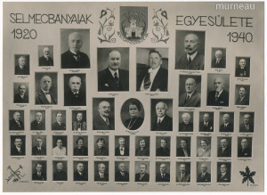 Selmecbányaiak Egyesülete, Selmeci Akadémia, szép nagyobb tabló, fotó 1920-1940