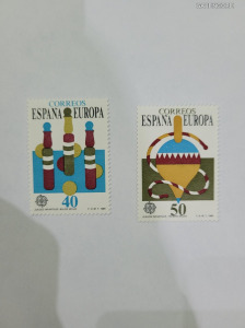Postatiszta bélyeg teljes sor Spanyolország 1989