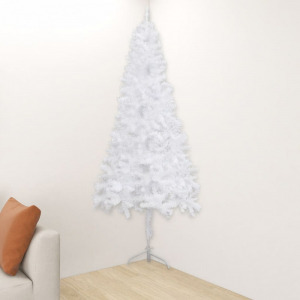 fehér PVC sarok műkarácsonyfa 150 cm