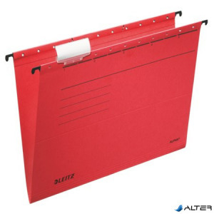 Függőmappa, karton, A4, LEITZ Alpha Standard, piros