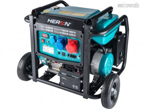 HERON benzinmotoros áramfejlesztő, 8000 VA, 400/230 V, hordozható 8896147