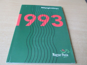 Magyar  postatiszta Bélyegfüzet 1993 Bélyegévkönyv. Névértéken!!