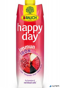 Gyümölcslé, 55%, 1l, RAUCH 'Happy day', Immun Iron