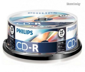 Philips CD-R 80 52x 25db/henger (25-ös címke) PH782258 / CPHC25