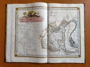 1821 Győri egyházmegye rézmetszetű közigazgatási áttekintő térképei atlasz RITKASÁG (*311)
