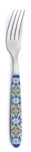Rozsdamentes villa műanyag dekorborítású nyéllel, 21cm, Maiolica Blue