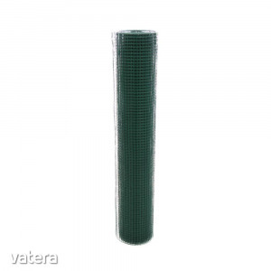 Grunman díszes kerítésháló, PVC-vel borítva, zöld, 1 x 10 m (0,9 x 13 x 13 mm)