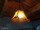 Üveg + fém mennyezeti lámpa 40cm átmérőjű  csillár + égő villanykörte 1.760.-Ft Kép