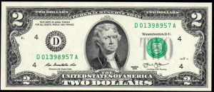 USA 2 dollár Cleveland UNC 2013