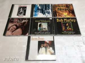 9 darab CD lemez - Bob Marley, James Brown...stb.