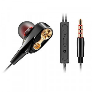 Qkz CK8_B QKZ fülhallgató SZTEREO (3.5mm jack, mikrofon, felvevő gomb, 2 pár fülgumi, mélyhang ki...