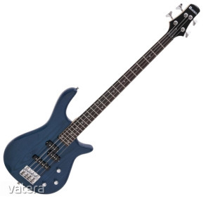 Dimavery - SB-321 E-BASS elektromos basszusgitár fényes kék ajándék puhatok