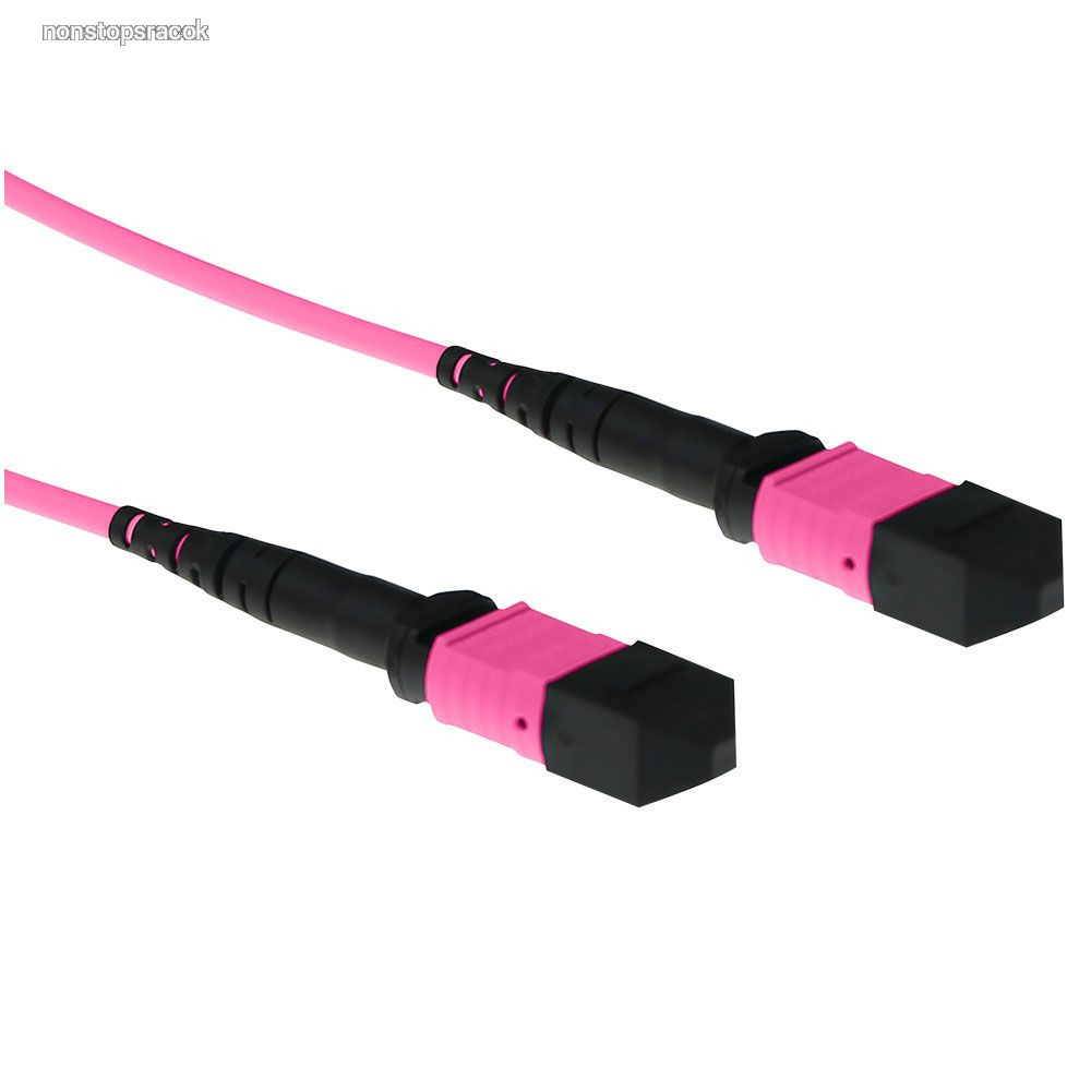 ACT Multimode 50/125 OM4 polarity B fiber cable with MTP female ...