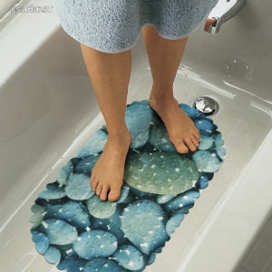Fürdőszobai csúszásgátló kék kőmintás