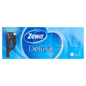 Zewa Deluxe papír zsebkendő, 3 rétegű 10x10db illatmentes (53520-00) (Z53520-00)