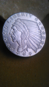 Silver Indian Head - 1 uncia ezüst Indián fej - USA