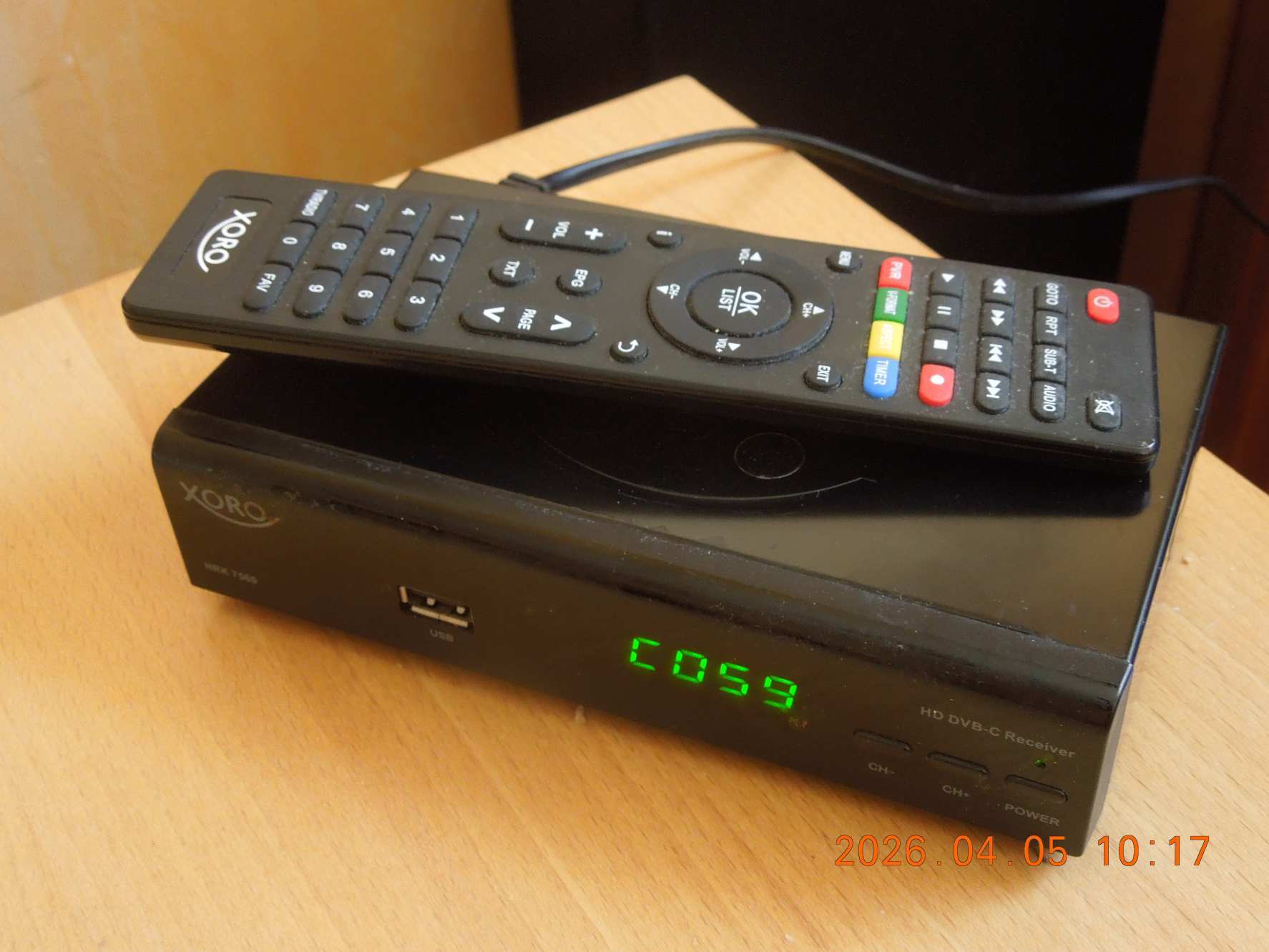XORO HRK7560 DVB-C  HD kábelvevő
