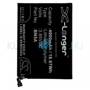 VHBW Telefon akkumulátor akku Xiaomi BN5A - 4900mAh, 3.85V, Li-polymer