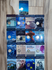 Andorra 2 euro emlék kiadás összes evszam.