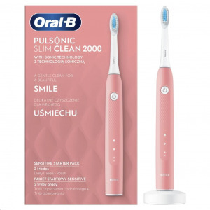 Braun Oral-B Pulsonic Slim Clean 2000 pink elektromos fogkefe (421020130586) (BR421020130586)