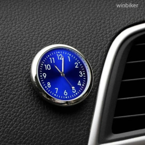 Elegáns autó óra analóg króm kék fluoreszkáló szellőzőrácsba tehető óra AKCIÓ kiárusítás 1FT NMÁ