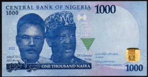 Nigéria 1000 naira UNC 2023