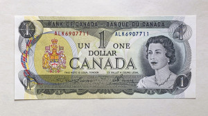 1 dollár / 1 dollar Kanada II. Erzsébet 1973. hajtatlan UNC bankjegy