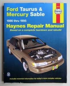 Ford Taurus és Mercury Sable javítási könyv (1986-1995) Haynes USA