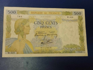 Franciaország  500 frank  1940  VF-