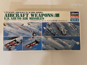 Repülőgépmodell - Hasegawa - Weapon Set III (U.S. air to air missiles) - 1:72 - A