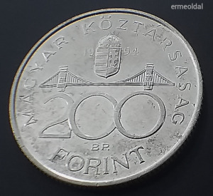 200 FORINT 1994 BP - 12g Ag.500 EZÜST! - (983) - Vatera.hu Kép