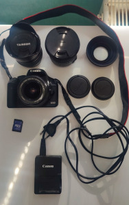 Canon EOS 500D szett, + két objektív