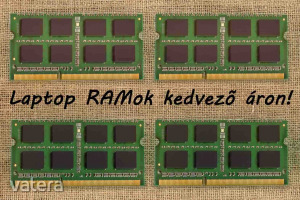 8GB /modul PC3L PC3 1600MHz LAPTOP RAM memória párban is!