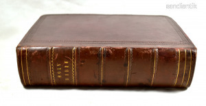 1822 ből VASTAG BŐRKÖTÉSES BIBLIA X