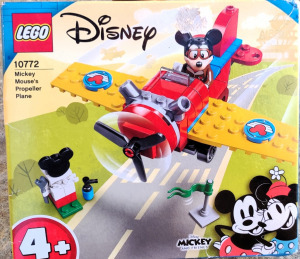Új 10772 LEGO Disney Mickey egér repülője építőjáték építőkocka
