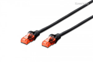 Digitus CAT6 U-UTP Patch Cable 0,25m Black DK-1617-0025/BL