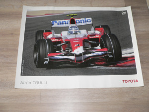 Forma 1 plakát Jarno Trulli Toyota,  80x60 cm