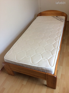 Claudia 90 fa ágy (borovi fenyő) ágykeret ágyráccsal, matraccal
