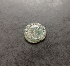 Római Birodalom Ritka TACITUS ezüstözött Antoninianus 21mm/2,8gr