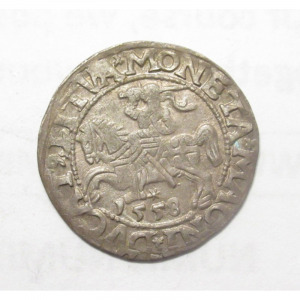 Litvánia, II. Zsigmond 1/2 garas 1558 EF+, 1.250g