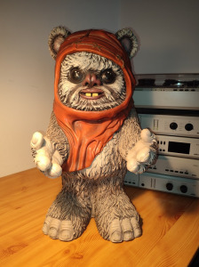 52cm magas 1980/90 STAR WARS EWOK CANDY BOWL HOLDER LUCASFILM MADE IN MEXICO vintage