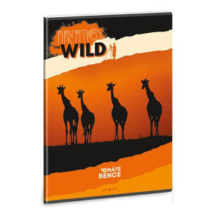 Into Wild állatos vonalas füzet - A4 - Máté Bence képével - zsiráfos