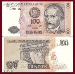 Peru 100 Intis bankjegy (UNC) 1987