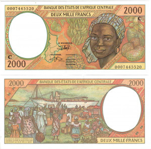 Kongó (CAS) 2000 Francs C bankjegy (UNC) 2000 - RITKA!