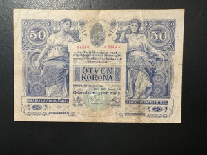 50 korona 1902.  F+!!  Szép bankjegy!!